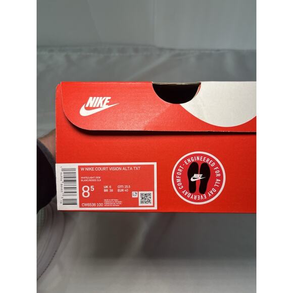 Nike Court Vision Alta TXT White Light Dew Women’s Size 8.5 CW6536-100 w/ Box - Picture 7 of 10